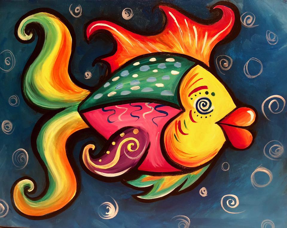 Colorful Fish Paintings
